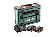 Sada Metabo 2x LiHD 10.0Ah + ASC 145 metaBox 685142000